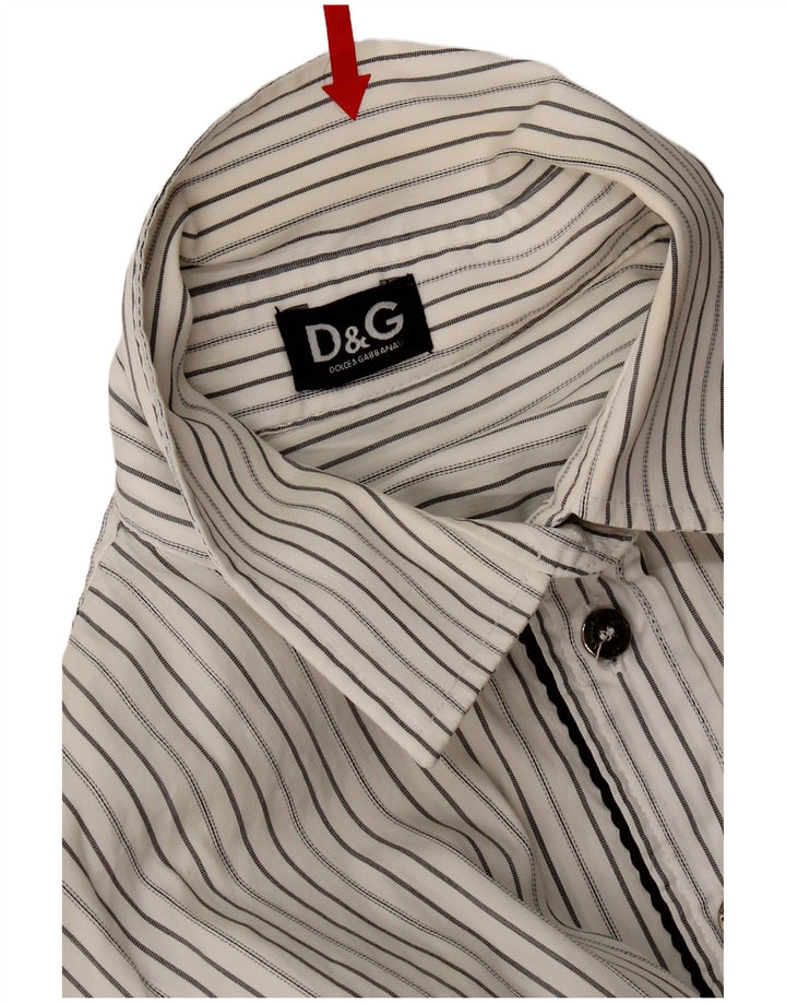Camicia Donna Dolce & Gabbana IT 42 Gessato Medio Bianco