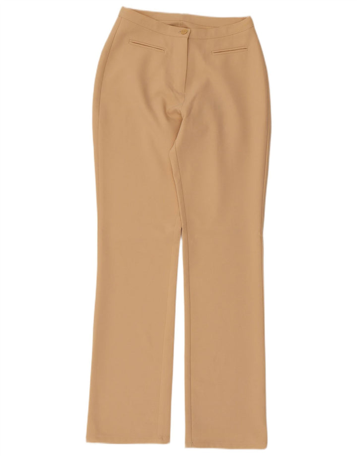 Pantaloni casual dritti da donna BENETTON IT 40 Small W26 L30 Beige