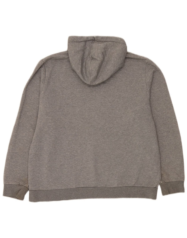 Felpa con cappuccio grafica da uomo Puma XL in cotone grigio