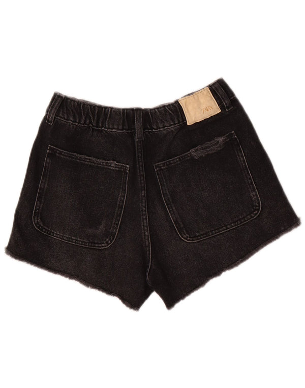 Pantaloncini in denim invecchiato ZARA per ragazze 9-10 anni W24 Grigio