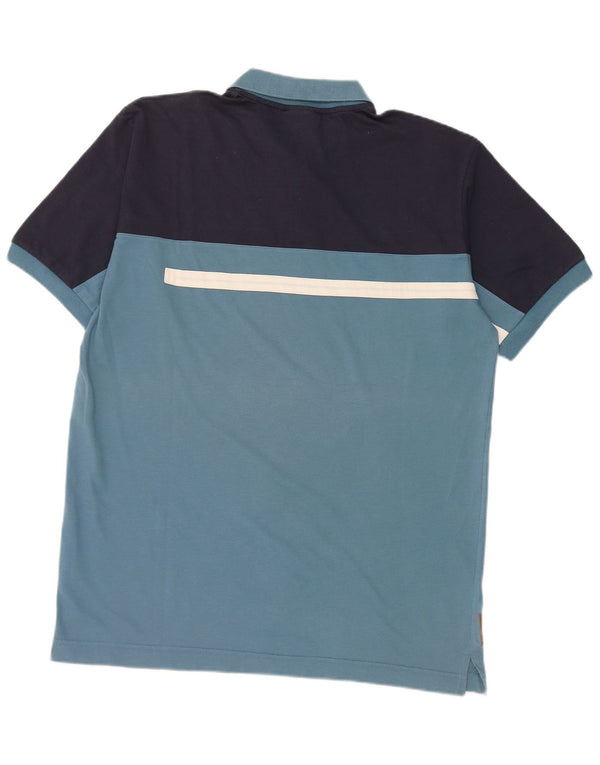 Polo da uomo Sergio Tacchini 2XL in cotone color block blu