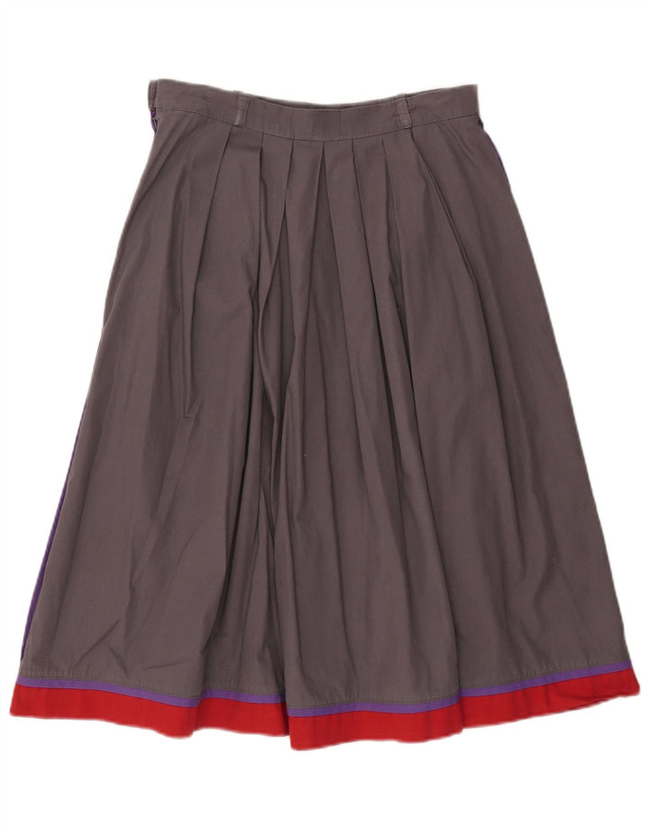 Gonna svasata da donna vintage EU 40 media W28 color block grigio