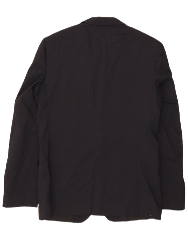 Giacca blazer da uomo a 2 bottoni Zara EU 50 medio blu navy in poliestere