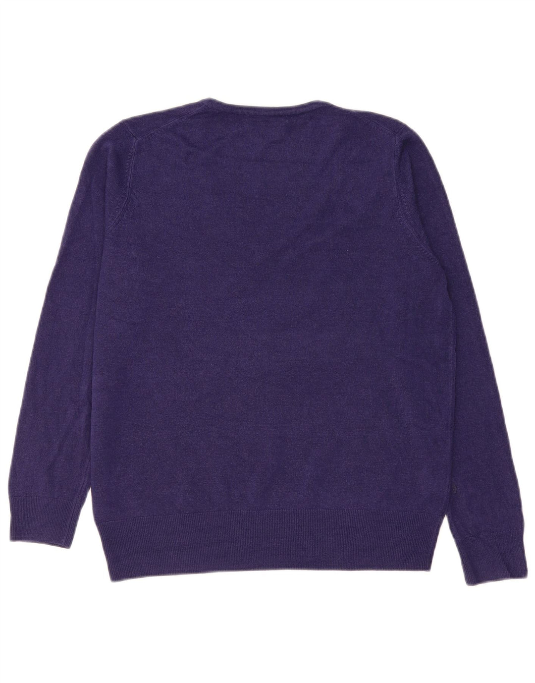 Maglione maglione con scollo a V da donna Marks & Spencer UK 14 grande viola