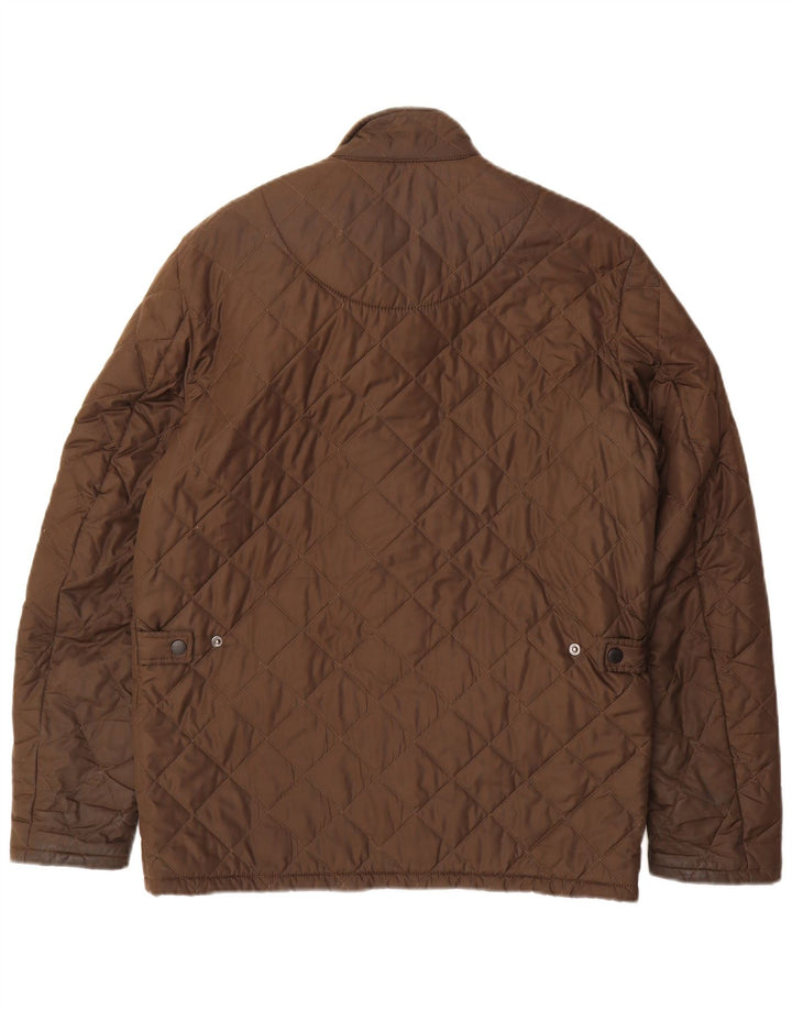 Barbour Giacca trapuntata da uomo UK 36 Small Marrone Poliestere