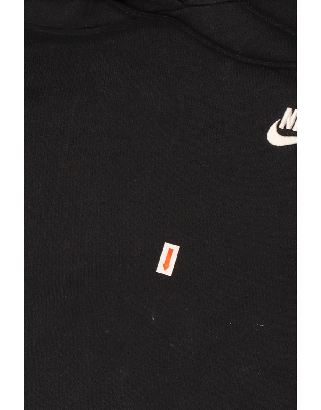 Felpa con cappuccio oversize da donna NIKE UK 14 cotone nero medio