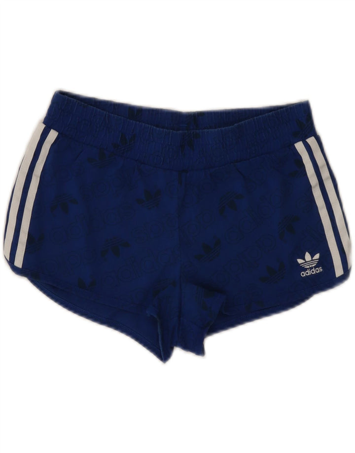Pantaloncini sportivi grafici da donna ADIDAS UK 8 piccoli blu
