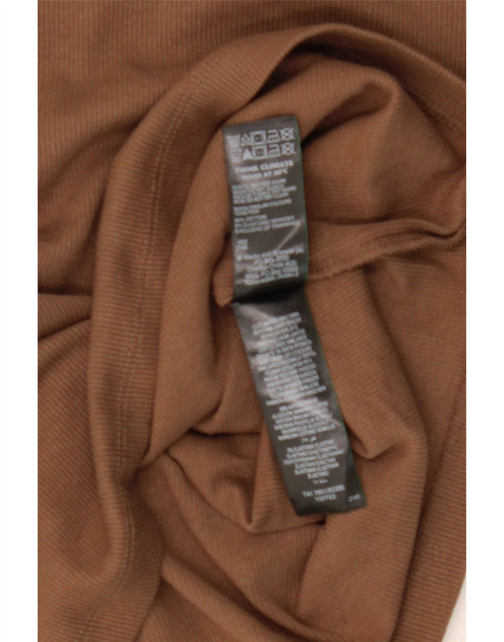 T-shirt da donna Marks & Spencer Top UK 14 cotone marrone medio