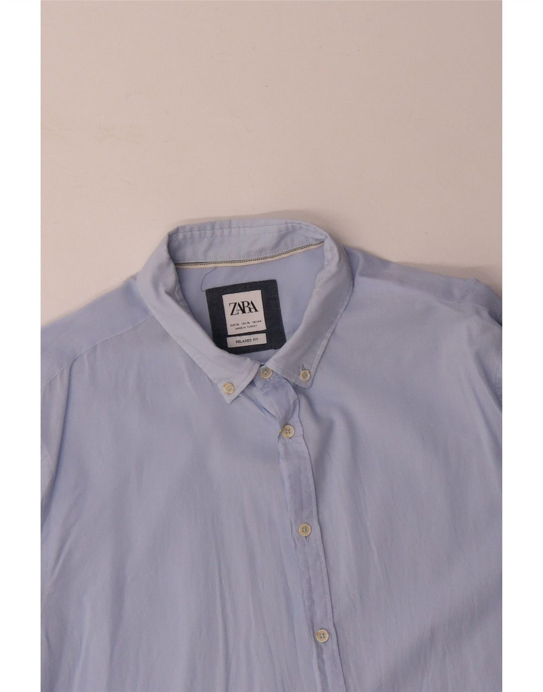 Camicia ZARA da uomo vestibilità comoda XL blu