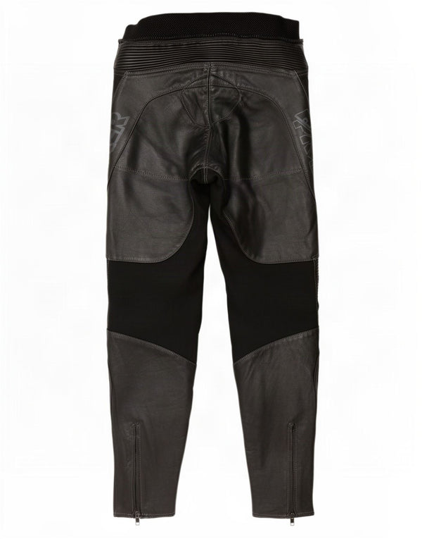 Pantaloni da motociclista in pelle da donna Probiker UK 14 Medium W30 L30 Neri