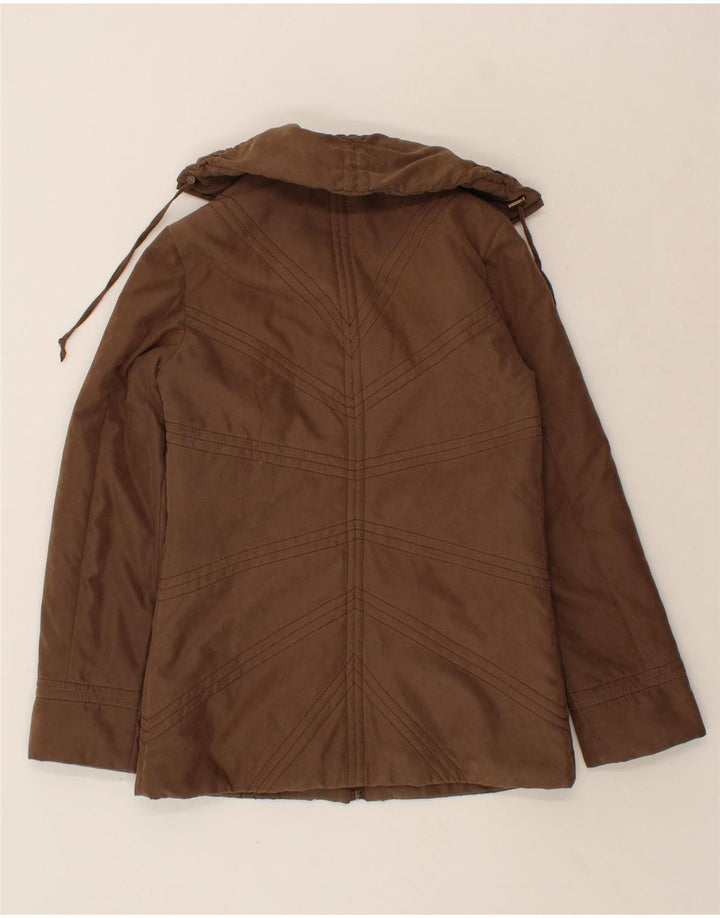 SASHA Womens Windbreaker Jacket UK 10 Small Brown Polyester Vintage Sasha and Second-Hand Sasha from Messina Hembry 