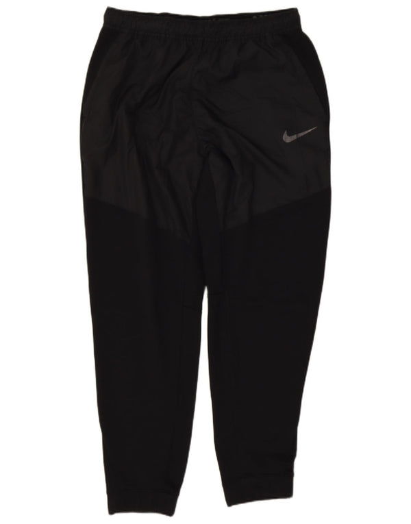 Pantaloni da tuta Nike Dri Fit da uomo, pantaloni da jogging, grandi, in poliestere nero