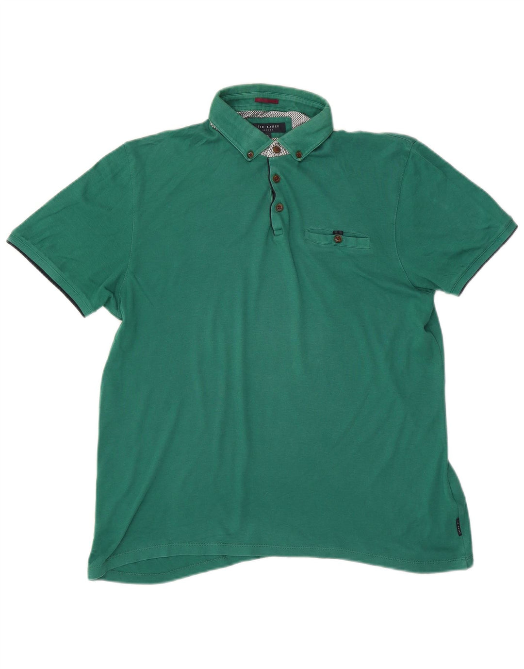Polo da uomo Ted Baker taglia 5 XL in cotone verde