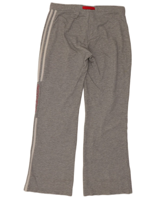 Pantaloni da tuta con grafica Adidas da donna UK 10 Small Grey Cotton Sports