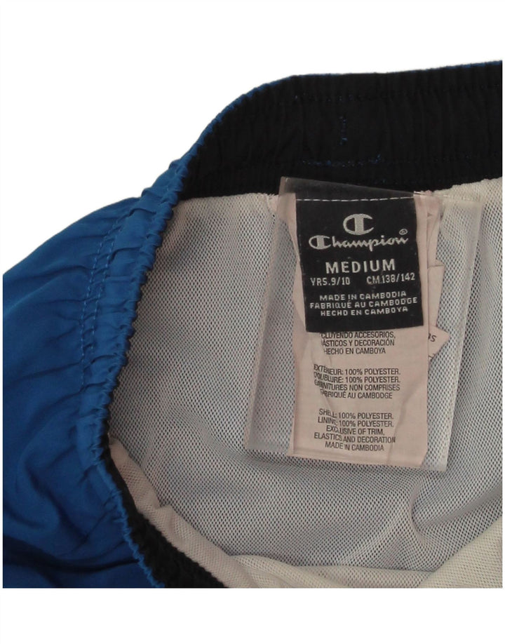 Pantaloncini sportivi grafici Champion da ragazzo 9-10 anni Poliestere blu medio