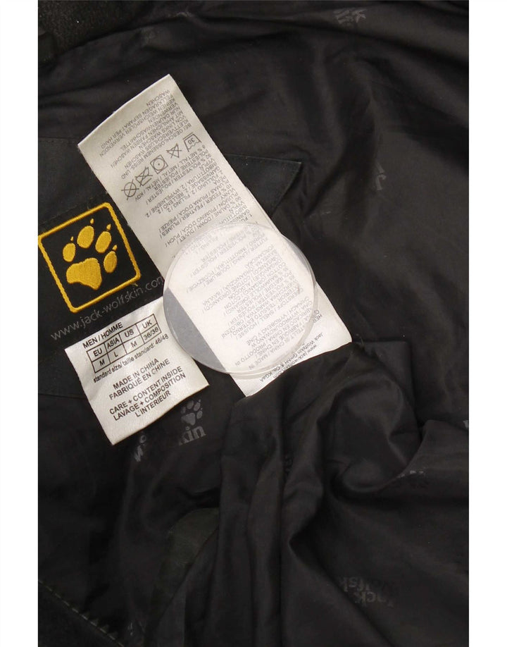 Giacca imbottita con cappuccio da uomo Jack Wolfskin UK 36/38 poliestere nero medio