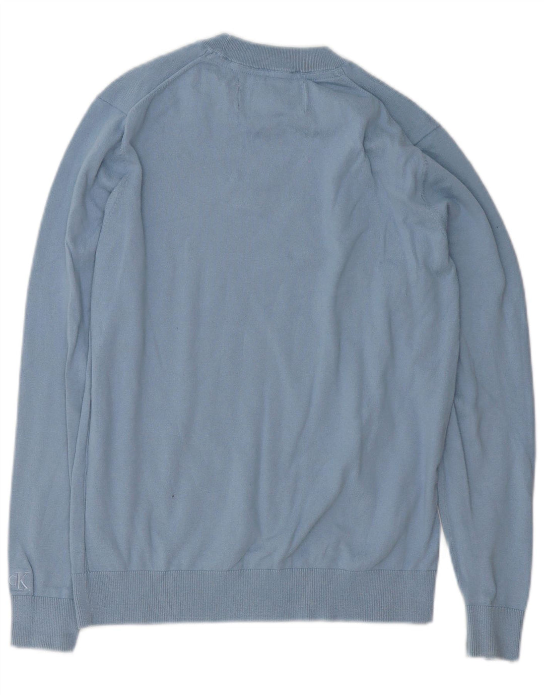 Maglione maglione girocollo da uomo Calvin Klein Jeans piccolo cotone blu