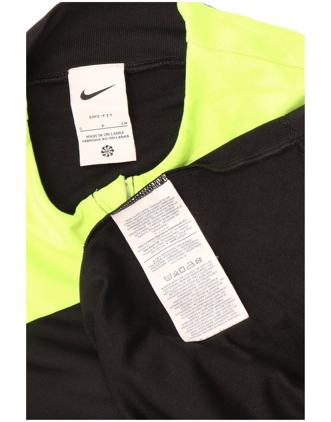 Nike Uomo The FA Referee Graphic Top manica lunga Small Black Colourblock