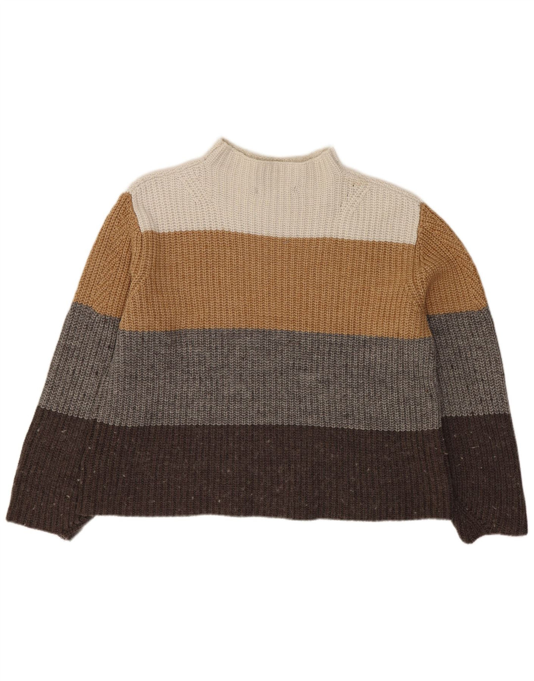 Maglione maglione a collo alto da donna Marks & Spencer UK 16 grande multicolore