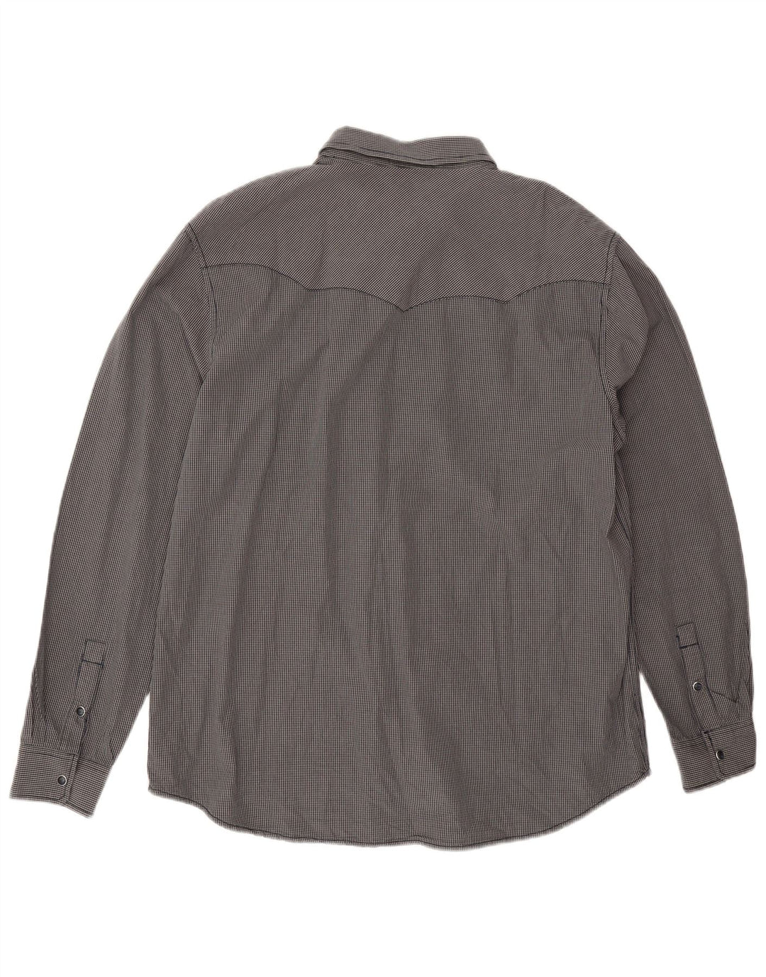 Camicia Wrangler da uomo vestibilità regolare western 2XL cotone a quadretti blu navy