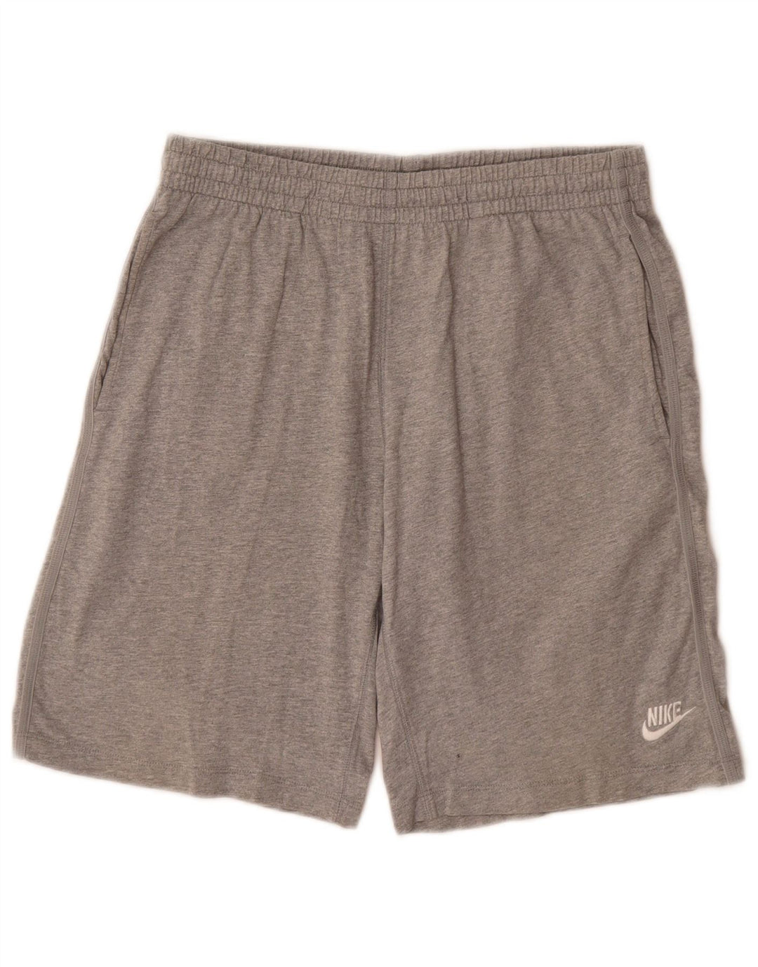Pantaloncini sportivi Nike da uomo in cotone grigio medio