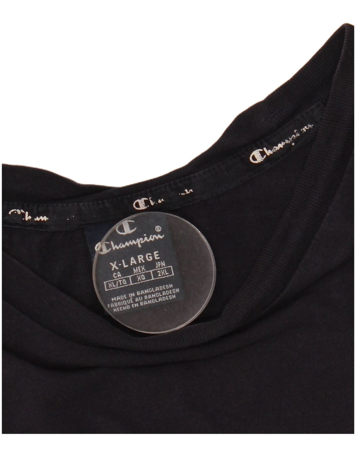 T-shirt grafica da uomo Champion Top XL Blu navy