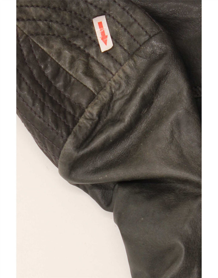 Giacca Biker Donna Conbipel IT 54 2XL Pelle Nera