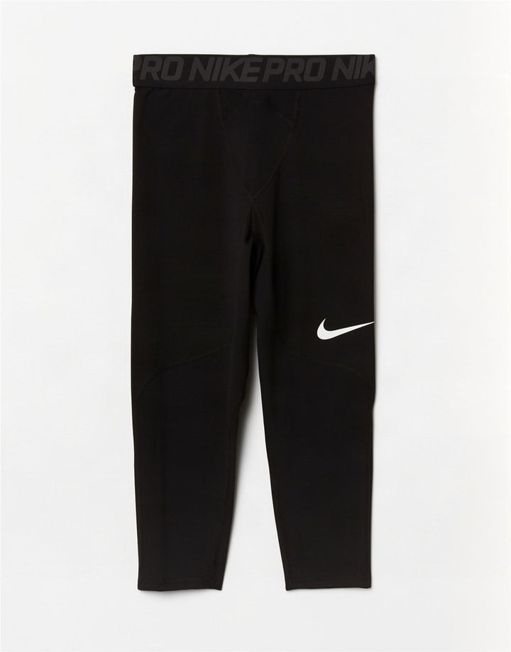 Leggings Capri grafici da uomo Nike Dri Fit piccoli in poliestere nero
