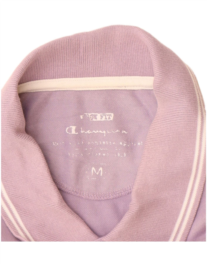 Champion Mens Polo Shirt Medium Purple