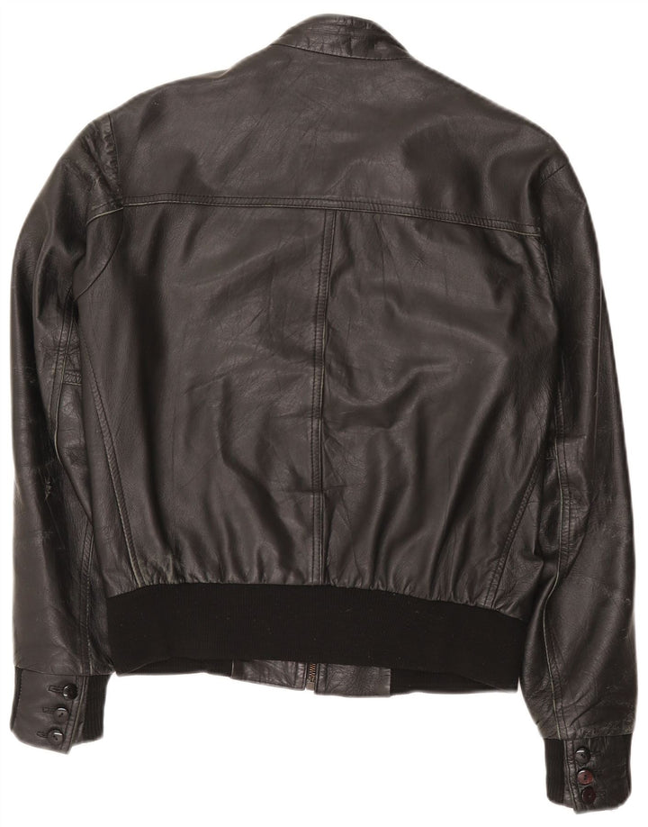 Giacca in pelle da uomo Kikc UK 38 media nera