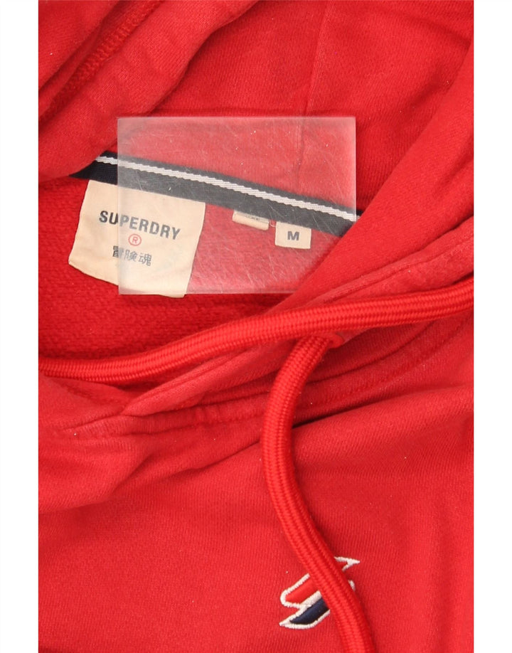 Maglione con cappuccio da uomo Superdry in cotone rosso medio