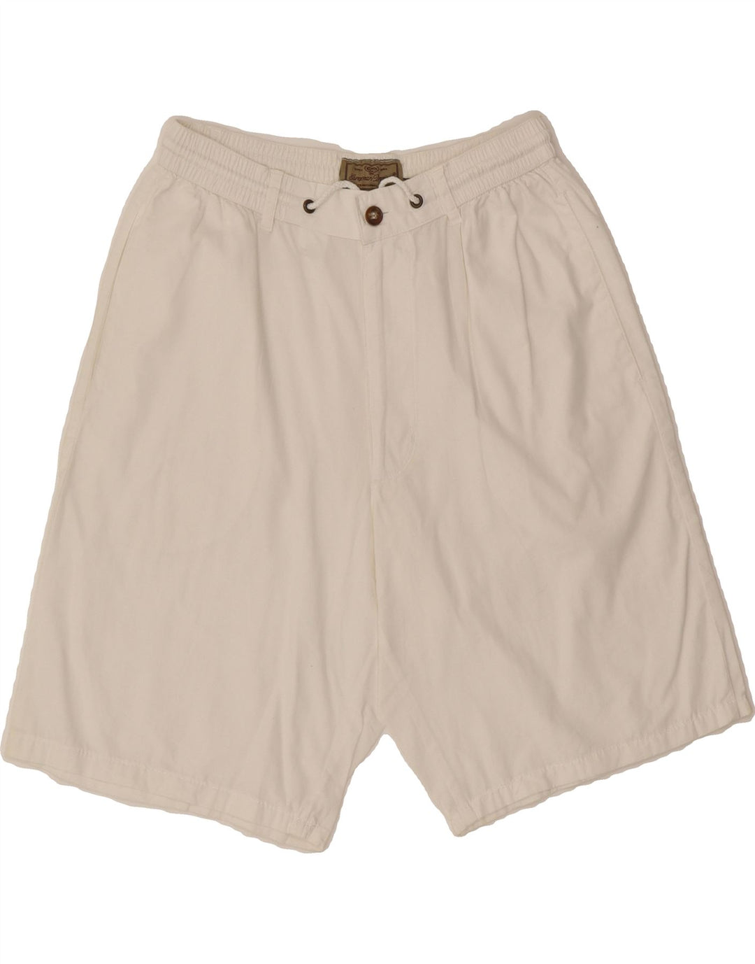 EUROPEAN PROJECT Mens Chino Shorts Medium W32 White Cotton Vintage European Project and Second-Hand European Project from Messina Hembry 