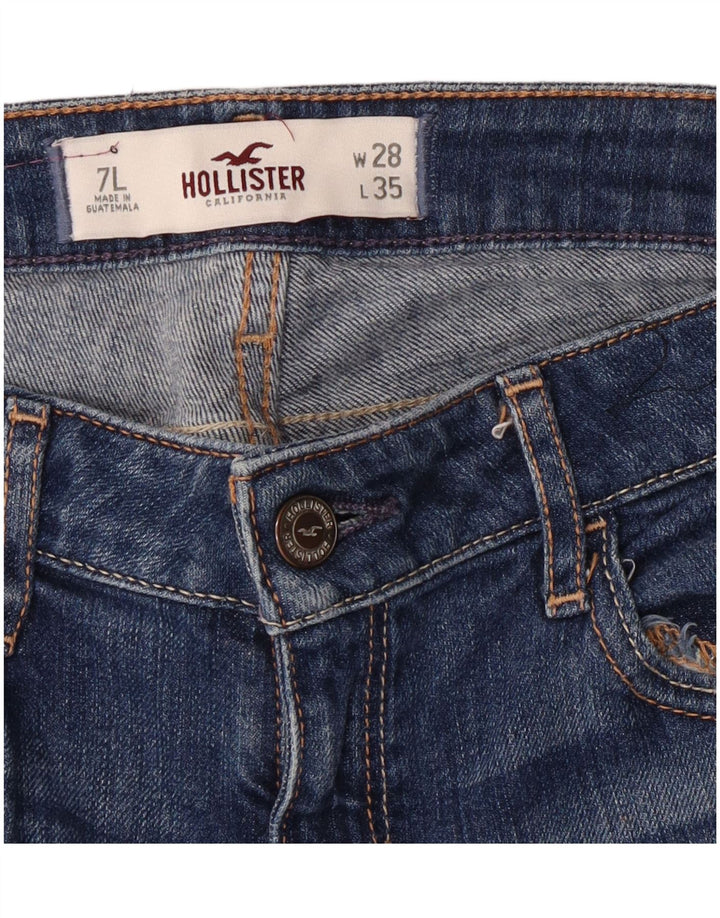 Jeans corti Hollister da donna US 7 medi W28 L24 Blu