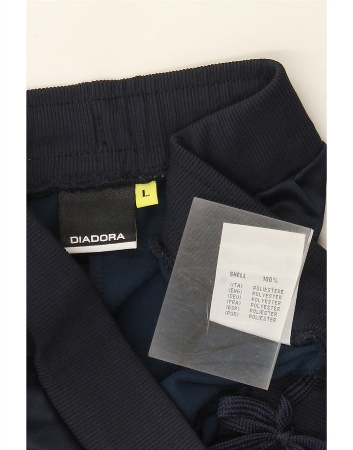 Pantaloni da tuta da donna Diadora UK 14 Large Blu Navy Poliestere