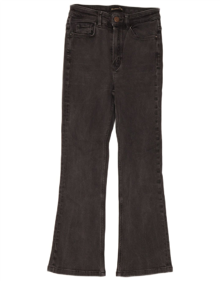 Jeans svasati da donna Massimo Dutti EU 34 2XS W24 L24 Cotone grigio