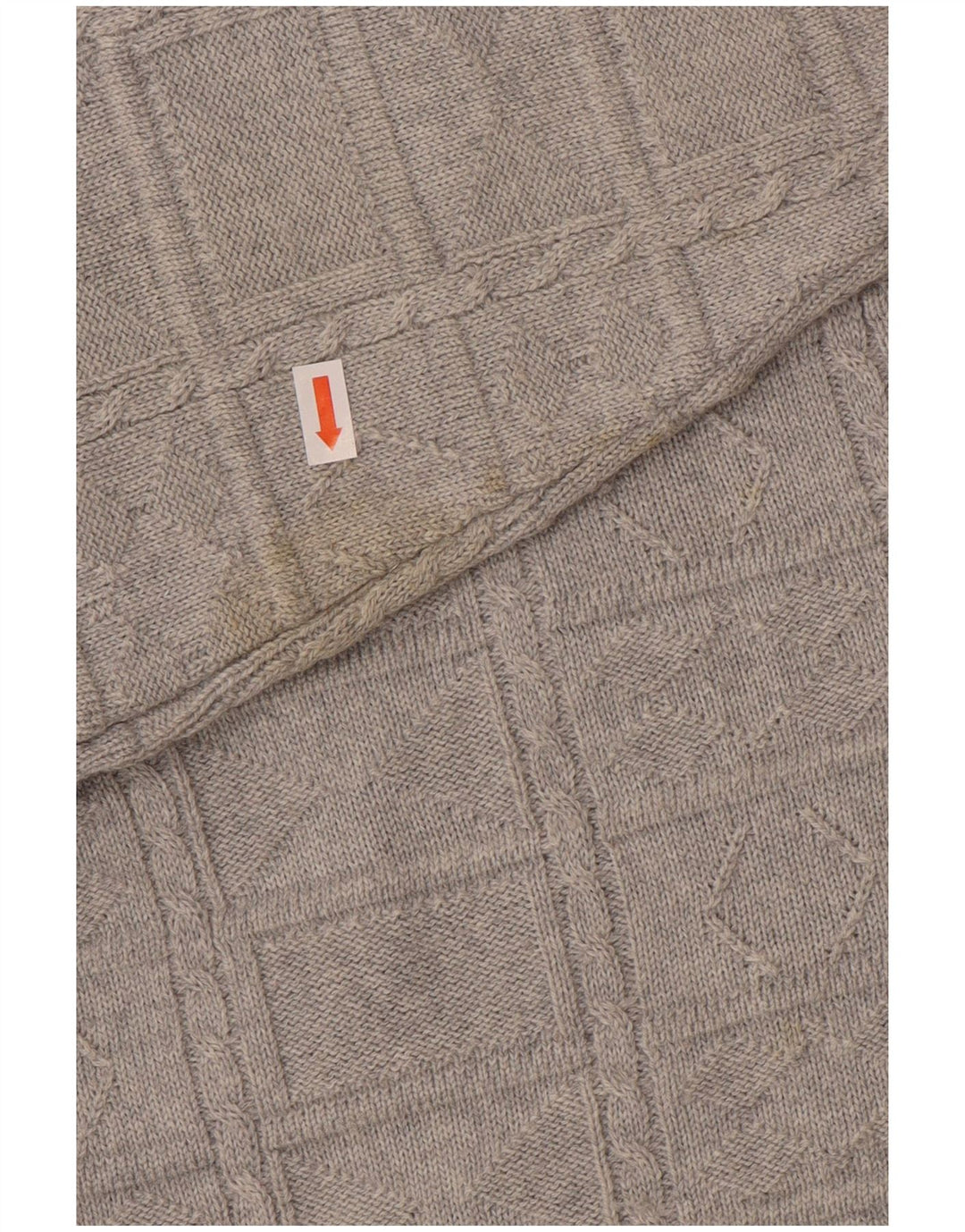Maglione vintage da uomo con scollo a V IT 50 Poliacrilico grigio medio