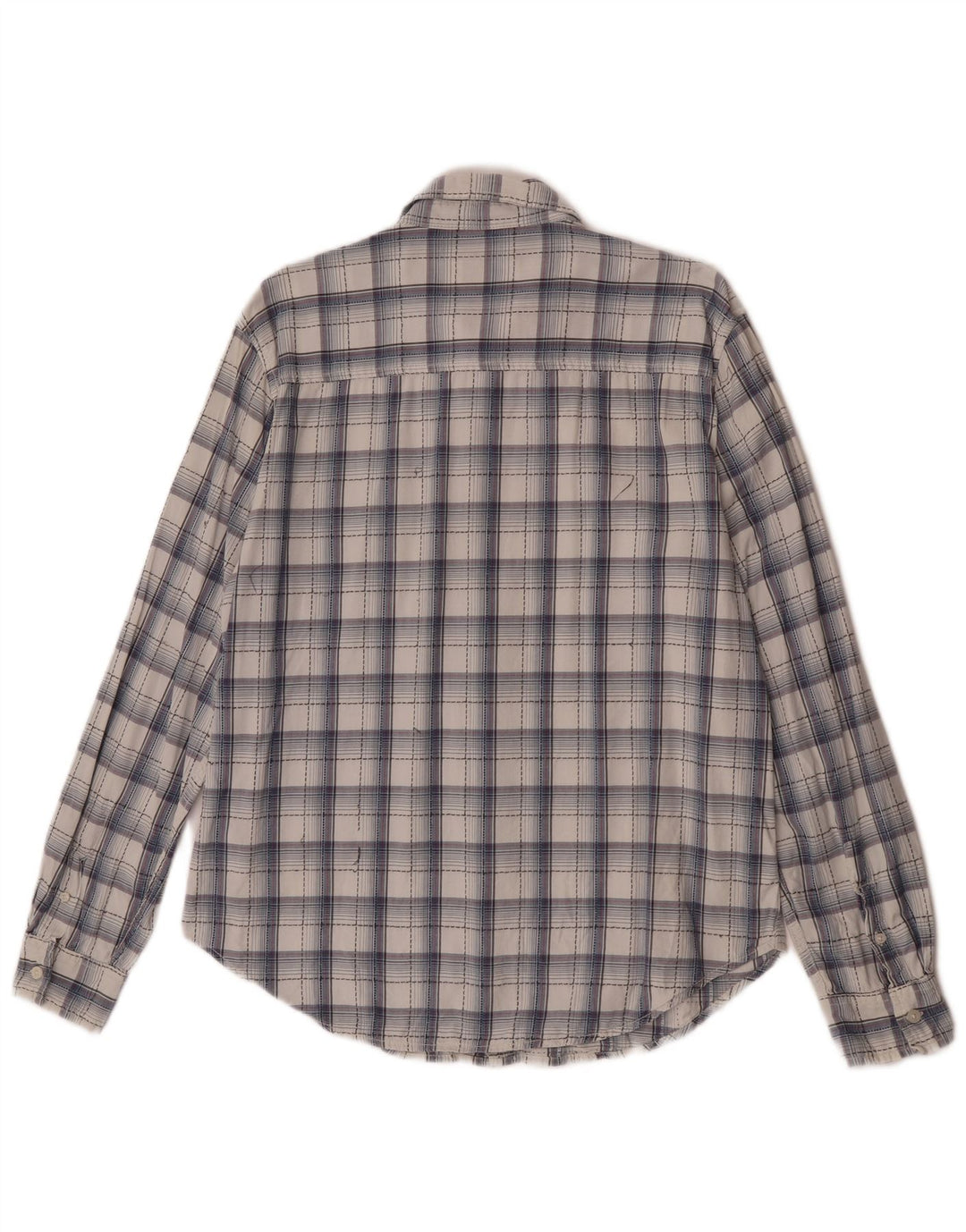 Camicia da uomo Wrangler XL in cotone a quadri blu navy