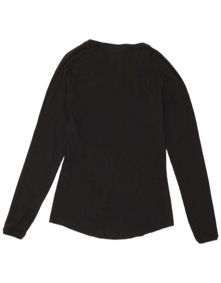 CHAMPION Maglia da donna Heritage Fit a maniche lunghe UK 14 Large Nera