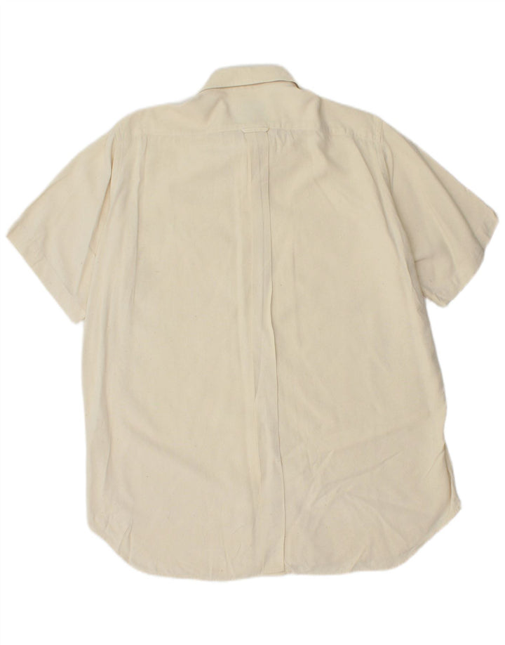 Camicia a maniche corte da uomo AQUASCUTUM taglia 16 41 grande bianco sporco