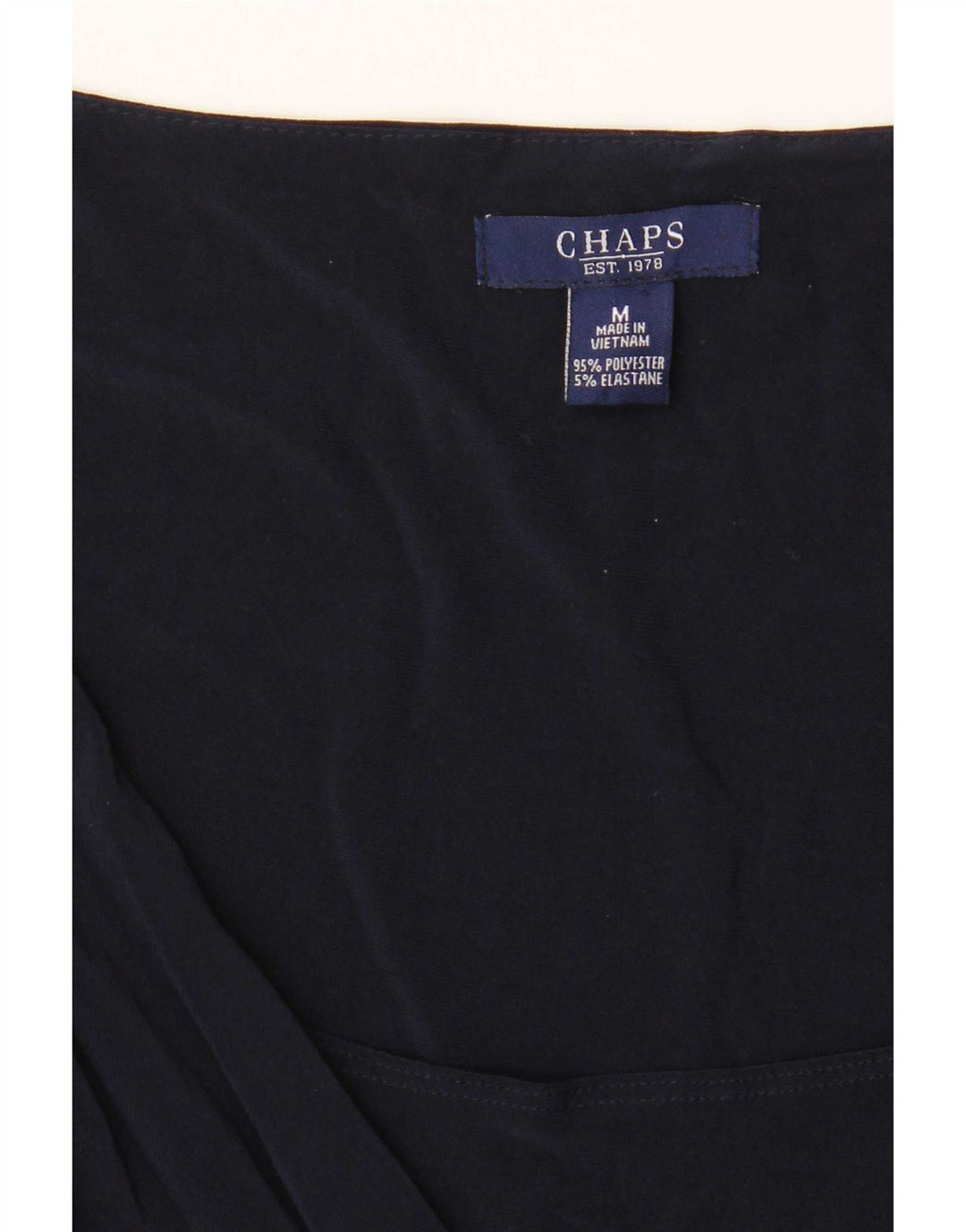 Chaps Abito da donna a trapezio con maniche a 3/4 UK 12 Poliestere medio blu navy