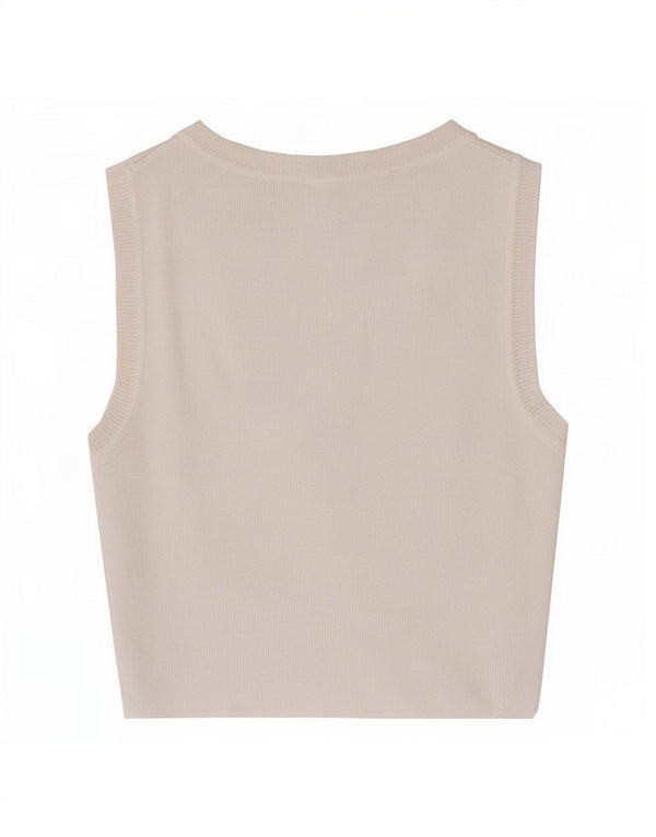 Top corto da donna Zara UK 12 in viscosa bianca media
