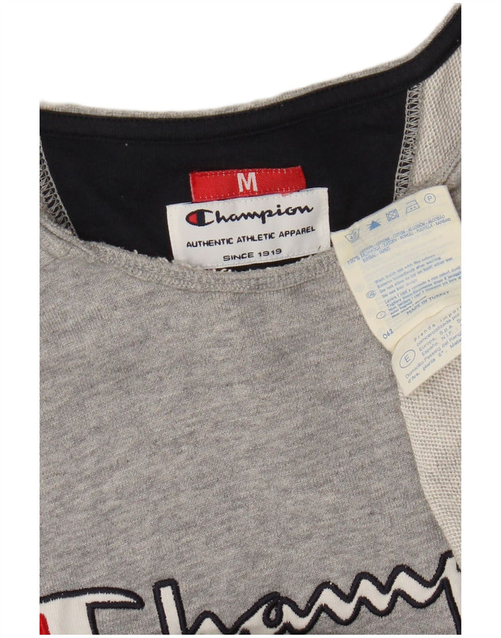 Felpa con grafica da donna Champion UK 14 Colorblock grigio medio