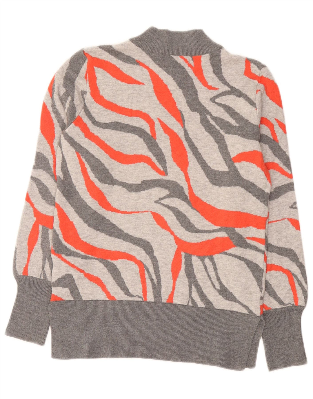 Maglione maglione a collo alto da donna Marks & Spencer UK 10 piccolo grigio