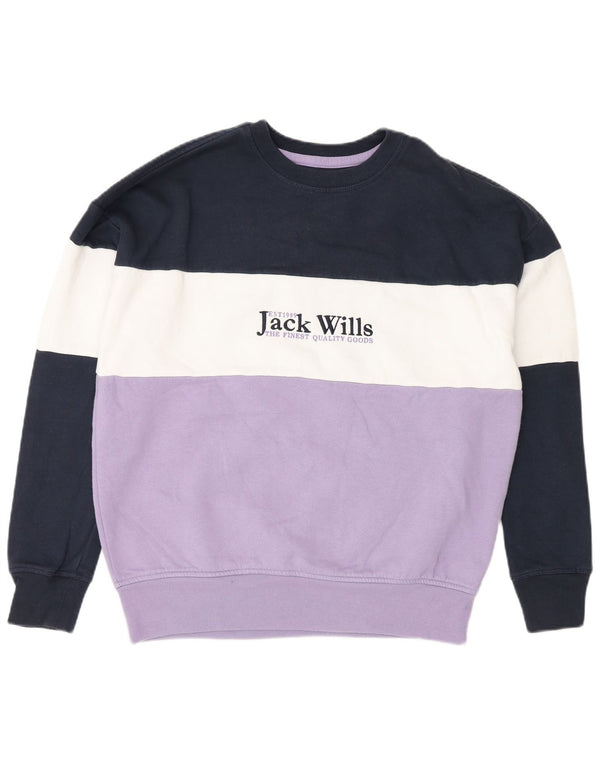 Felpa grafica da donna Jack Wills UK 6 XS multicolore