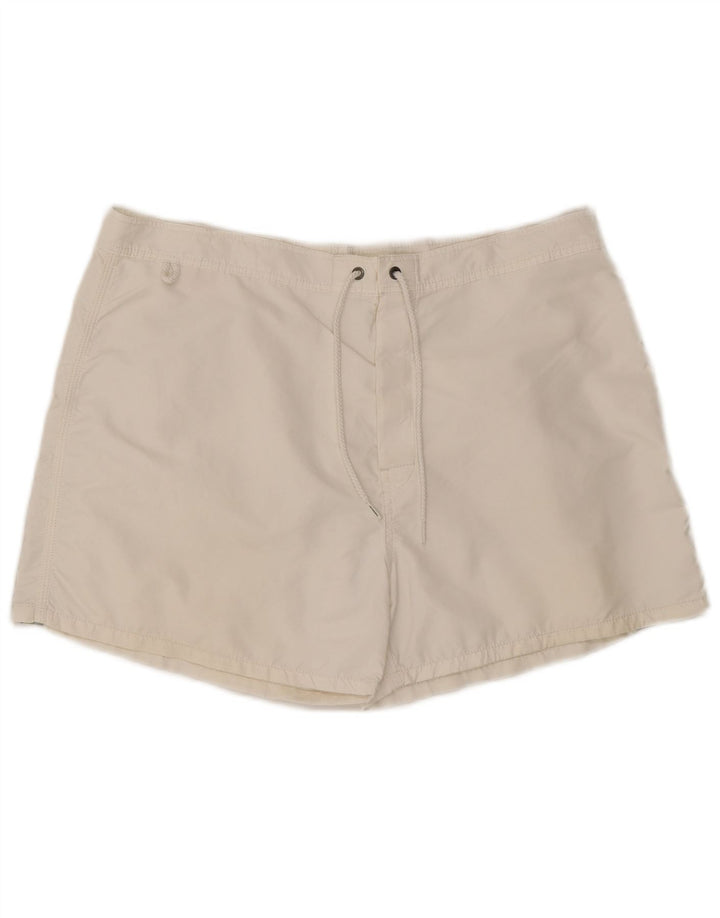 Pantaloncini da bagno da uomo Sundek grandi bianchi