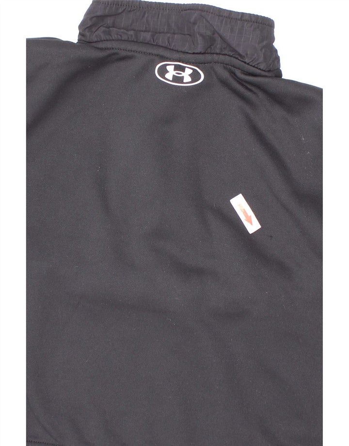 Felpa Under Armour da bambino con grafica con zip e collo, 2-3 anni, nera