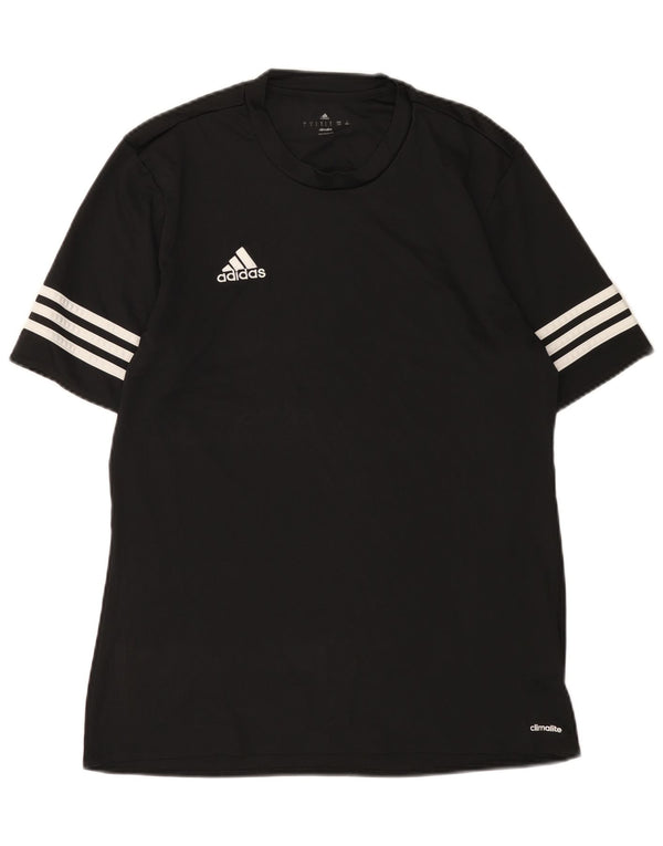T-shirt Adidas Climalite da uomo, grande, in poliestere nero