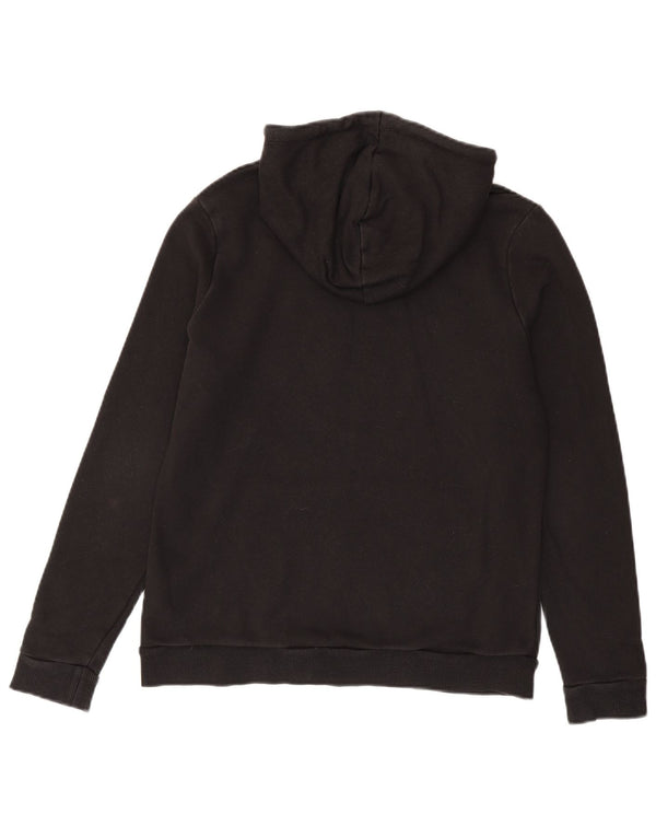 Felpa con cappuccio grafica da donna Puma UK 16 grande cotone nero