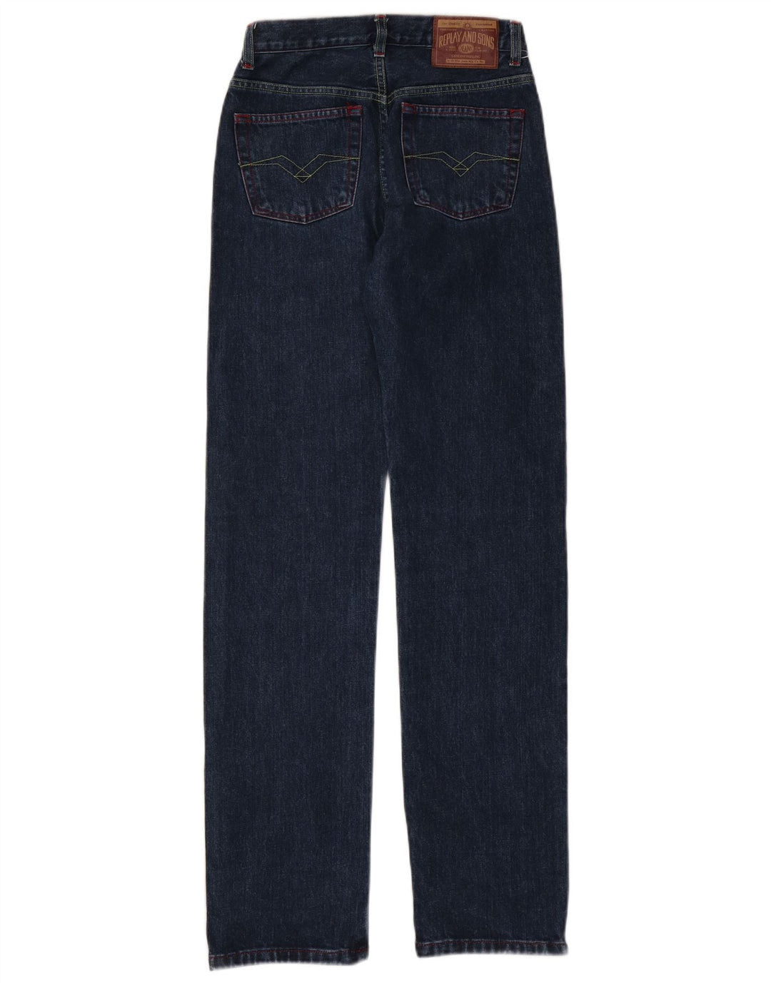 Jeans dritti da donna Replay W25 L32 cotone blu