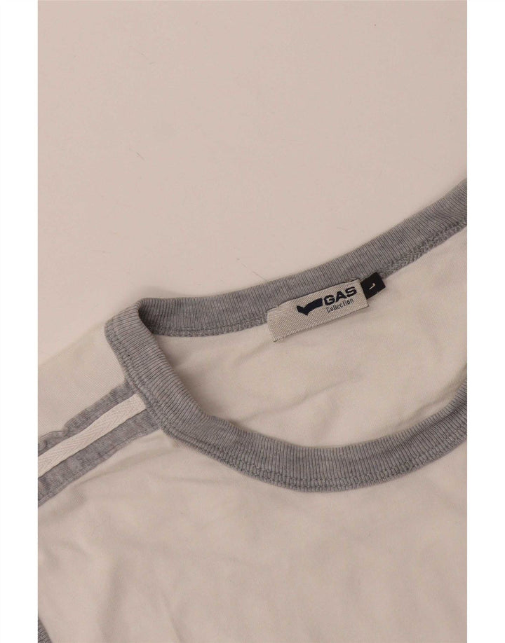 Canotta da uomo Gas Large color block bianco